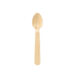 Couverts Bois Cirés (Cire Végétale) - Carton de 2000, 11cm, Naturel, Bois