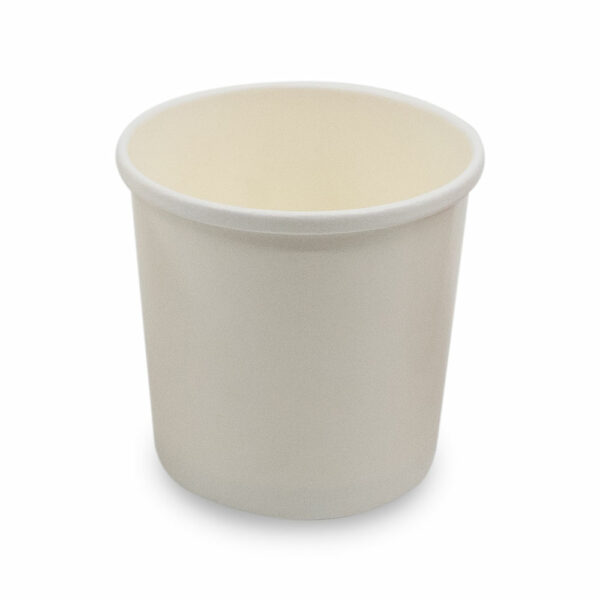 Pot à Soupe Carton Blanc Ø 9cm h.8.5cm