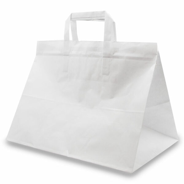 Sac Cabas avec Anses Papier Blanc 32x22x25cm