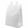 Sac Cabas Anses Papier Kraft Blanc 26x14x33cm