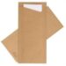 Serviette de Table à Plis - Carton de 400, Brun, 8.5x19cm, Ouate de cellulose
