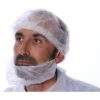 Cache Barbe - Carton de 100, Blanc, Taille Unique, PLP non tissé