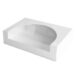 Boîte Traiteur à Fenêtre Blanche – Made in France - Carton de 50, Blanc, 28x19x6cm, Carton