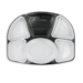 Plateau Repas - Carton de 30, Noir/Blanc, 236x387x42mm, PS