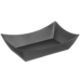 Barquette Snacking PP réutilisable Loop - Carton de 60, Noir, 250x165x66mm, 1000ml, PP