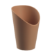 Pot à Frites PP réutilisable Loop - Carton de 120, Beige Foncé, H120mm ∅82mm, PP