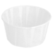 Moule papier plissé pour muffins – Made in EU - Carton de 250, Blanc, Ø8/6x4,3cm, Papier