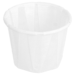 Moule papier plissé pour muffins – Made in EU - Carton de 250, Blanc, Ø3,8/2,6x2,8cm, Papier