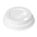 Couvercle Bagasse pour gobelet double paroi 10/12cl - Made in EU - Carton de 2000, Blanc, Ø6,2cm, Bagasse, 10/12cl